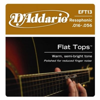 D'Addario EFT13 Struny Flat Tops Resophonic 16-56