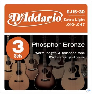 D'Addario EJ15-3D Struny 10-47