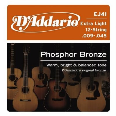 D'Addario EJ39 - Phosphor Bronze 12-String 12-52