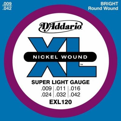 D'Addario EXL120 - XL Nickel Wound 9-42 struny