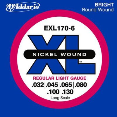D'Addario EXL170-6 Rozmiar 32-130