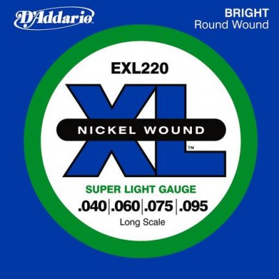 D'Addario EXL220 - XL Nickel 40-95 struny