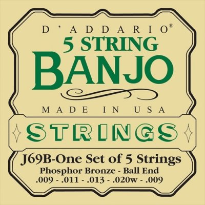 D'Addario J69B 09-20 struny do banjo