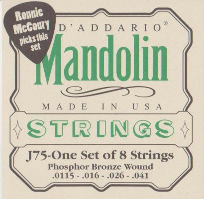 D'Addario J75 16-115 Struny do mandoliny